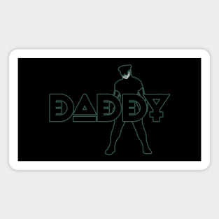 Daddy - Green Outline w/ Graphic Magnet